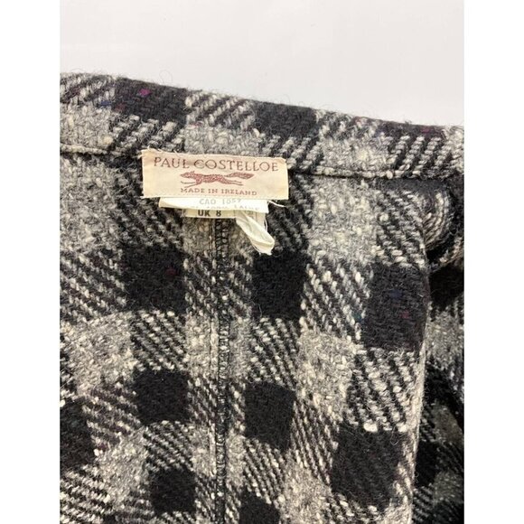 Paul Costelloe Vintage Plaid Donegal Tweed Wool Blazer Suit Jacket Size … - Picture 10 of 12